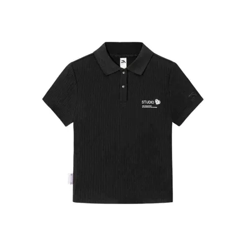 ANTA Life Collection Поло Женское базовое Черное