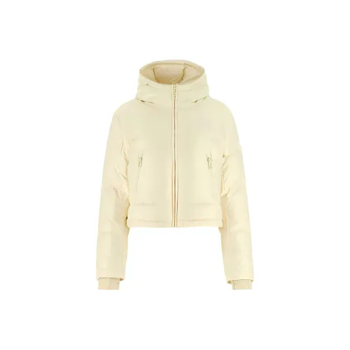 FENDI FW22 Down Jacket Coat Women's Beige Yellow FENDI FW22 Пуховик Пальто Женские Бежевый Желтый