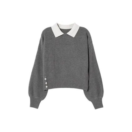 SOON FLOWER Трикотаж Женский Полярный Серый