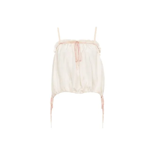 Chloe Топ на бретелях Женский Кокосовое Молоко Белый