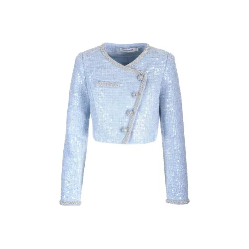 Self Portrait SS24 Куртки и Пальто Женские Blue