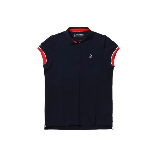 DECATHLON 100 Series Поло Женское Черное