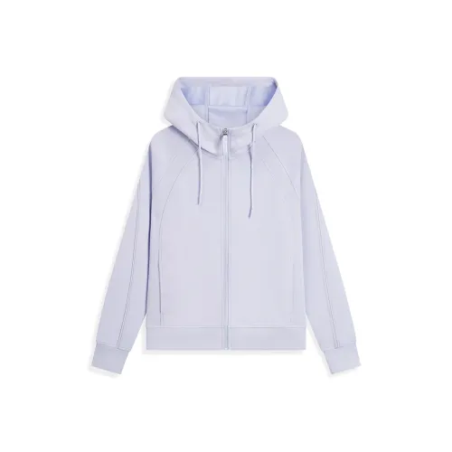 XTEP Фитнес ZIP UP Куртки Пальто Фея Lilac Purple Женские