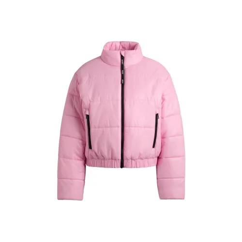 Hugo Boss Relaxed Fit Водоотталкивающая куртка с логотипом значок куртки и пальто женские розовый