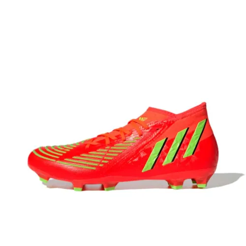 Adidas Predator Edge.1 FG Твердый Грунт Амортизация Износостойкие Футбольные Бутсы Мужские Красный
