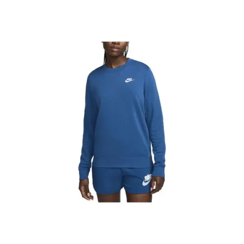 Nike Sportswear Club Флис Толстовка Женские Сад Синий