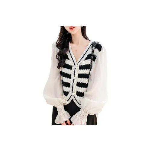 Mokana Трикотаж Женский Черный Белый