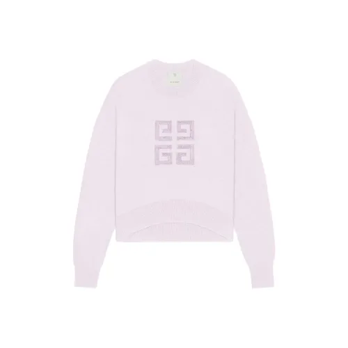 GIVENCHY FW24 Кашемир Свитер Женский Светло-Розовый