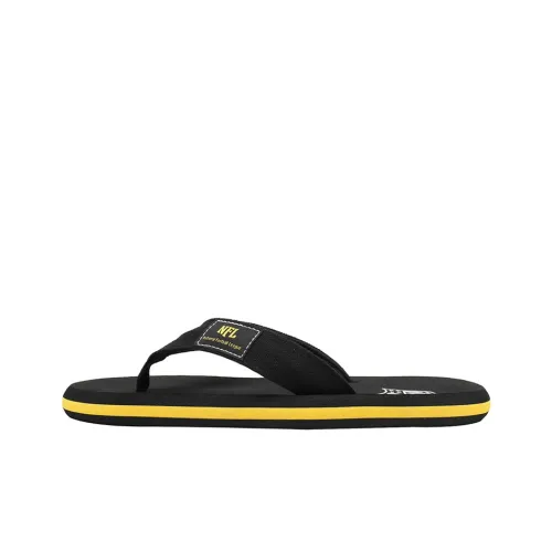 NFL Шлепанцы противоскользящие устойчивые к истиранию против запахов тихие мужские черные