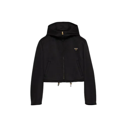 PRADA SS25 Куртки и Пальто Женские Черные