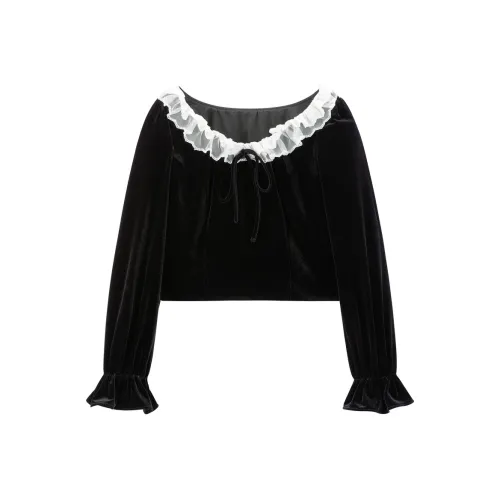 LEDIN Шифон Рубашка Женская Raven