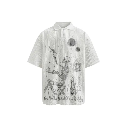 BEAR UNION Поло Унисекс Белый