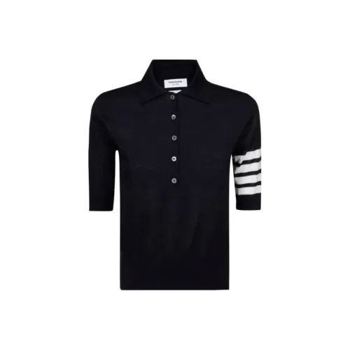 THOM BROWNE Морской синий Женские Поло