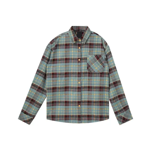 Ctbcaptainbeer Рубашка Унисекс Красная и Зеленая Клетка