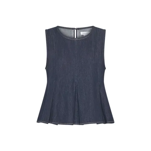 URBAN REVIVO Женские рубашки чернильно-синего цвета