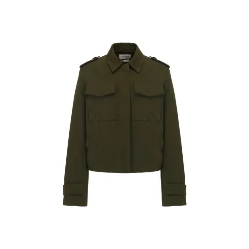 Alexander McQueen Куртки и Пальто Женские Хаки