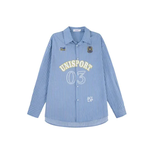 UNIFREE Рубашка Женская Синие Полосы