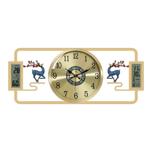 KAIQIN Латунь Новый китайский стиль Гостиная Стенная Часы Унисекс