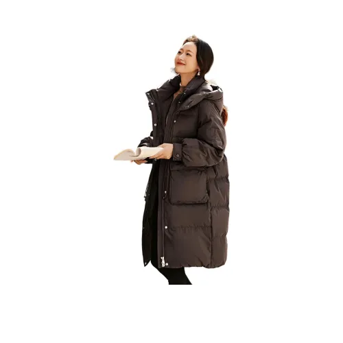 Mo Han Yi Mei Пуховик Женские Кофе