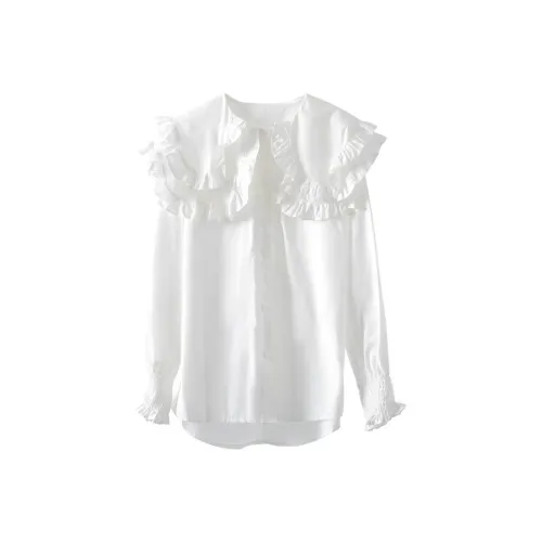 MADALLO Длинный рукав рубашка женский белый