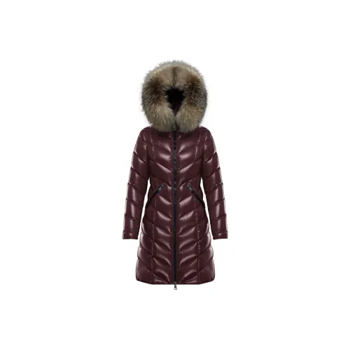 Moncler Бургундский Женские Пуховики