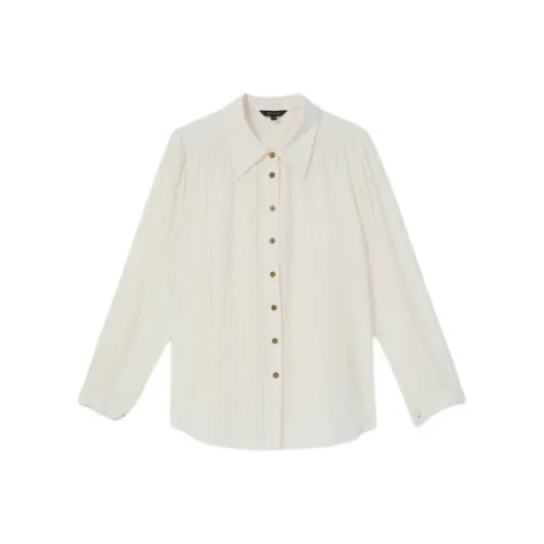 Yiner Экрю Женские Рубашки