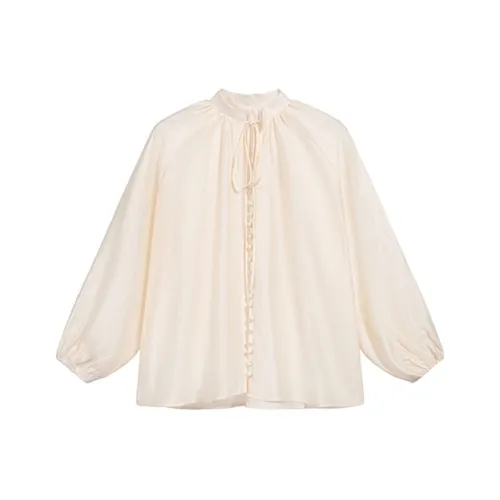 HUINIAN Сливочные Женские Рубашки