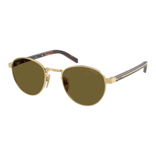 PRADA Металл OVAL SUNGLASSES Женские Золотой