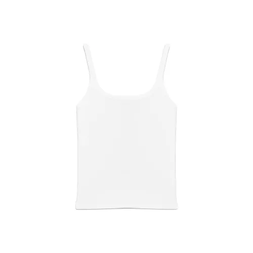 Aritzia TNA HomeStretchTM Майка с круглым вырезом Танк Топ на бретелях Женская Белая Белый