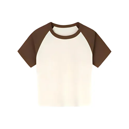 CHAOJIANTA T-рубашка Женская Микро Protein Корица Коричневый