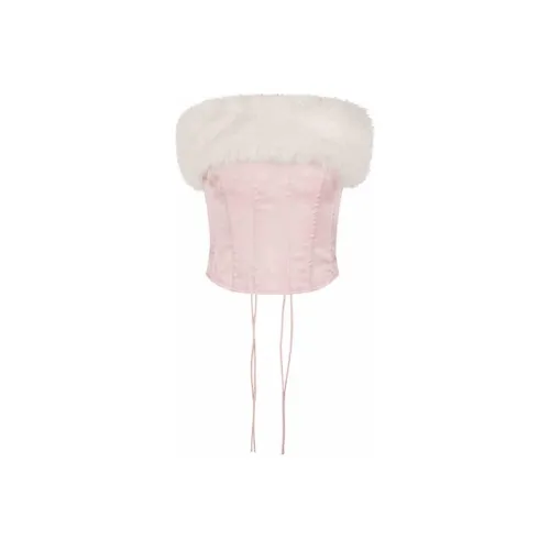 Selkie Коллекция FW24 Без бретелей Топ Женские Малыш Нежно-розовый