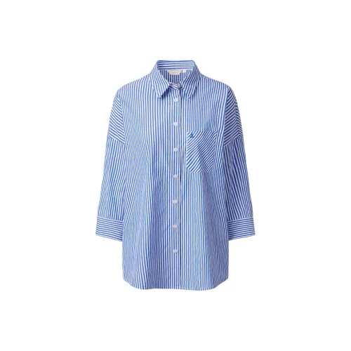 NAVIGARE Рубашка Женская Кляйн-Синий Белый