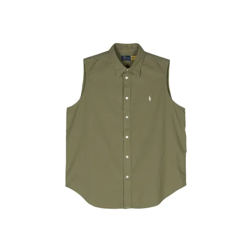 Polo Ralph Lauren SS24 Рубашка Женская Оливково-Зеленая