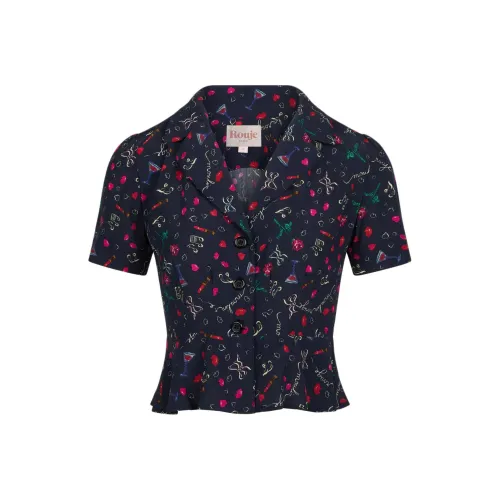 Rouje FW24 ANAS Рубашка Женская Морской Синий