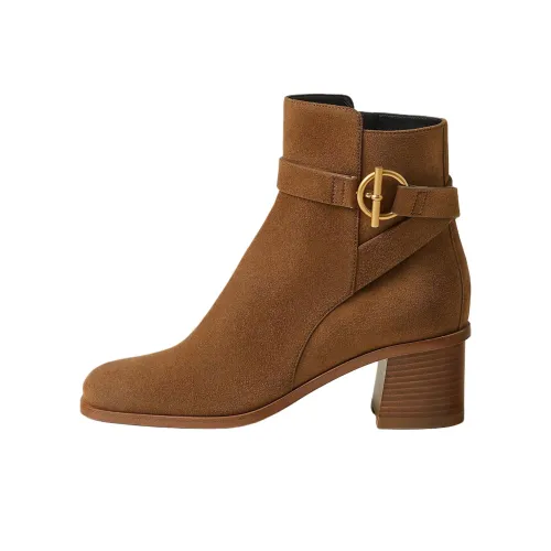 HERMES Jill Ботильоны 6 см Женские Коричневый