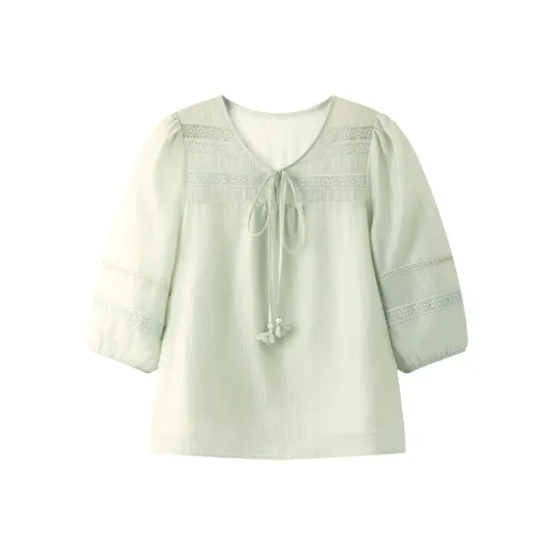 Pit Серо-зеленая Женская Рубашка