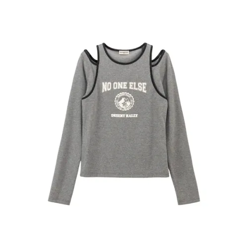 NO ONE ELSE T-Shirt Женская Темный Фотиния Серый