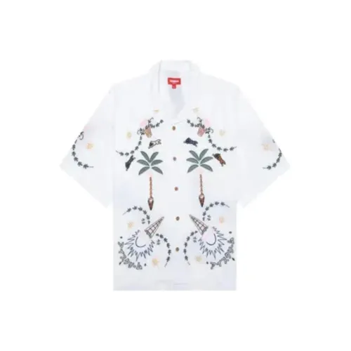 Мороженое Белый Женские Рубашки