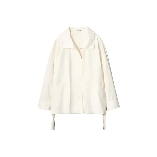 UNIQLO Jw Anderson Co Branded Series Куртки Пальто Женские Сливочный