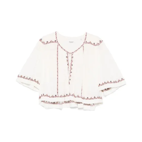 ISABEL MARANT ETOILE SS25 Рубашка Женская Светлый Бежевый