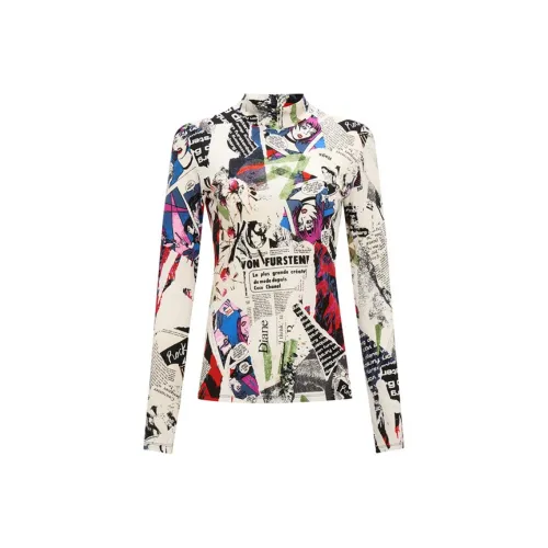 Diane von Furstenberg FW24 Трикотаж Женский Бежевый