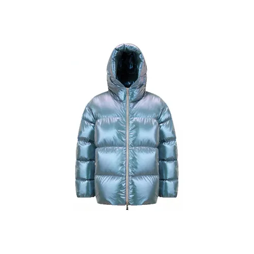 Moncler Пуховик Женский Аква Зеленый