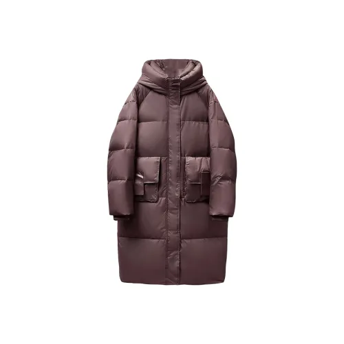 TOUCH Пуховик Женский Темно-Кофейный