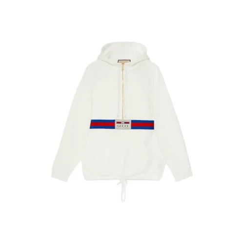 GUCCI Декоративные ткани вязаные Ремень Вязаная модель Хлопок Толстовка Толстовка Женские Слоновая кость