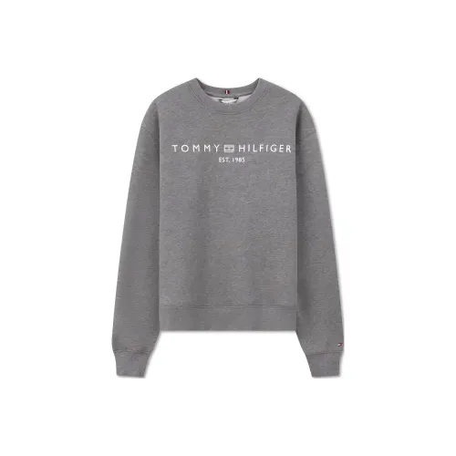 Свитшот Tommy Hilfiger с круглым вырезом женский темно-серый