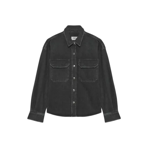 ARITZIA AGOLDE Gwen Slice Рубашка Женские Intense Washed Black