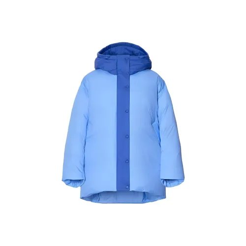 UNIQLO Пуховик Женский Aqua Blue