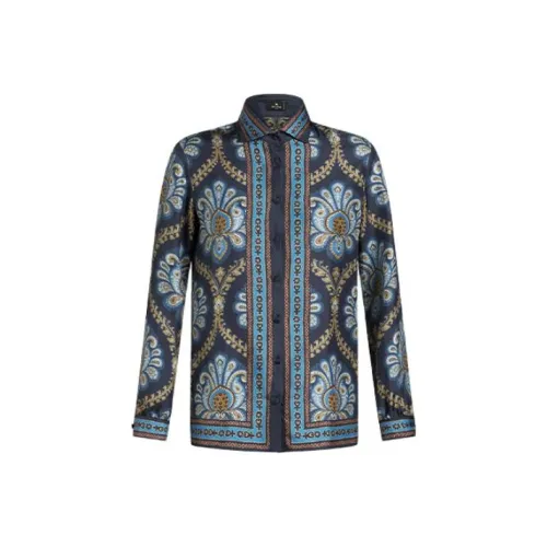 ETRO Синие Женские Рубашки