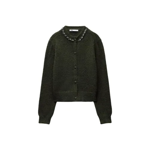 ZARA Зеленый Женский Трикотаж