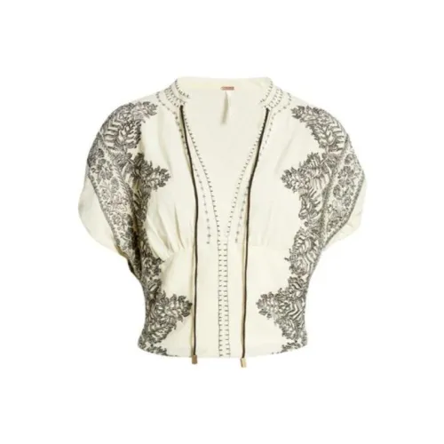 FREE PEOPLE Рубашка Женская Белая